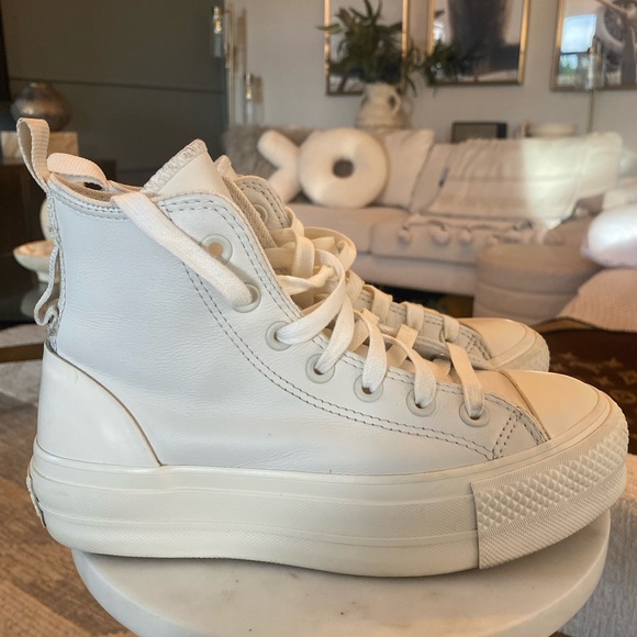 Leather Converse High-Top Sneakers - Picture 3 of 7